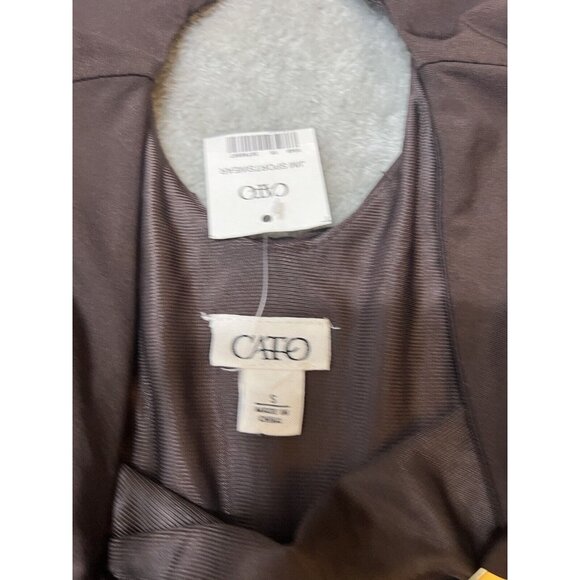 Deadstock! Y2K Cato Top Women's Size Small Brown Tank Gold 2000s Club Going Out - Picture 5 of 6